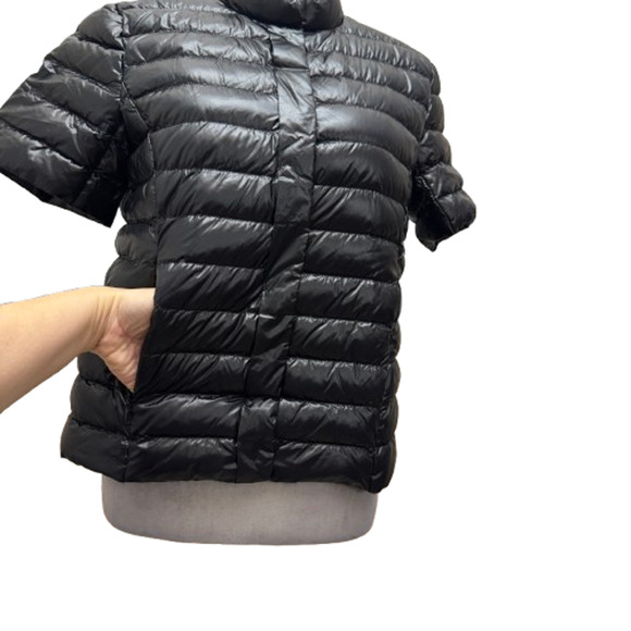 J.McLaughlin Sarabeth Black Short Sleeve Down Puffer Jacket Black XS - Picture 4 of 9